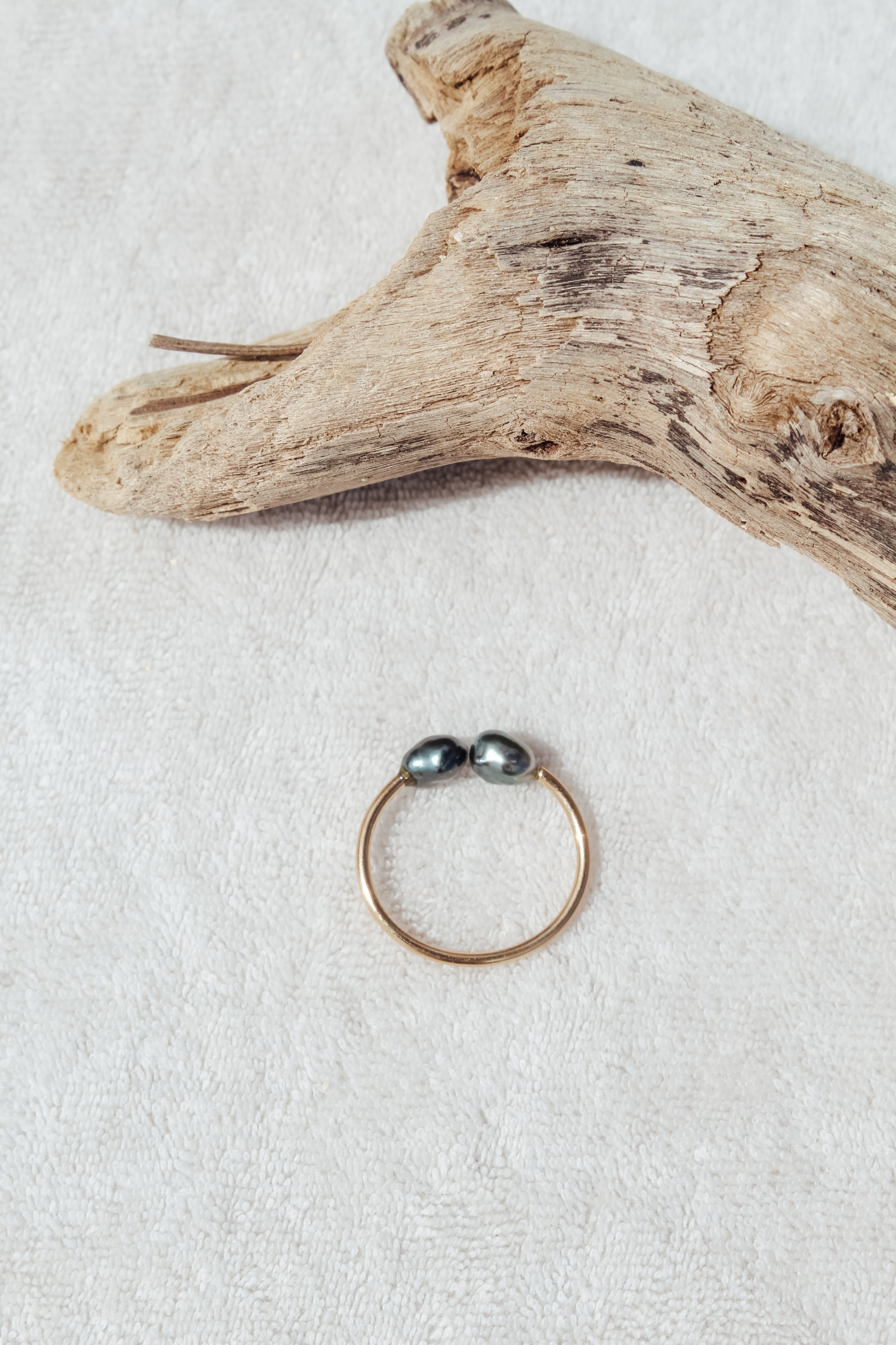 Keshi Cuff Ring SZ 6/7