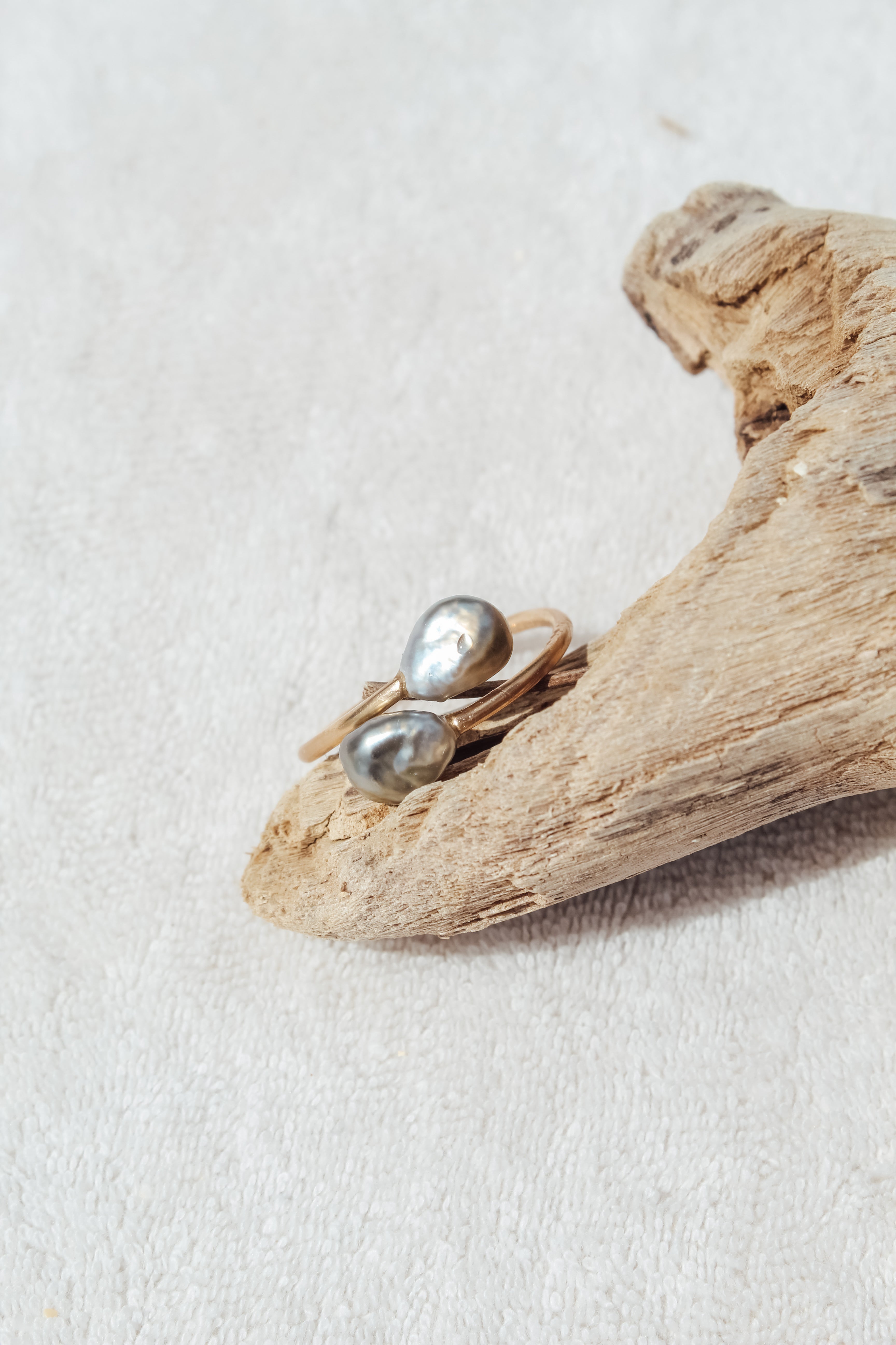 Keshi Bypass Ring SZ 8