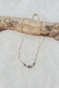 Triple Tahitian Keshi Necklace