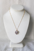 Hebrew Chip Bezel Pendant
