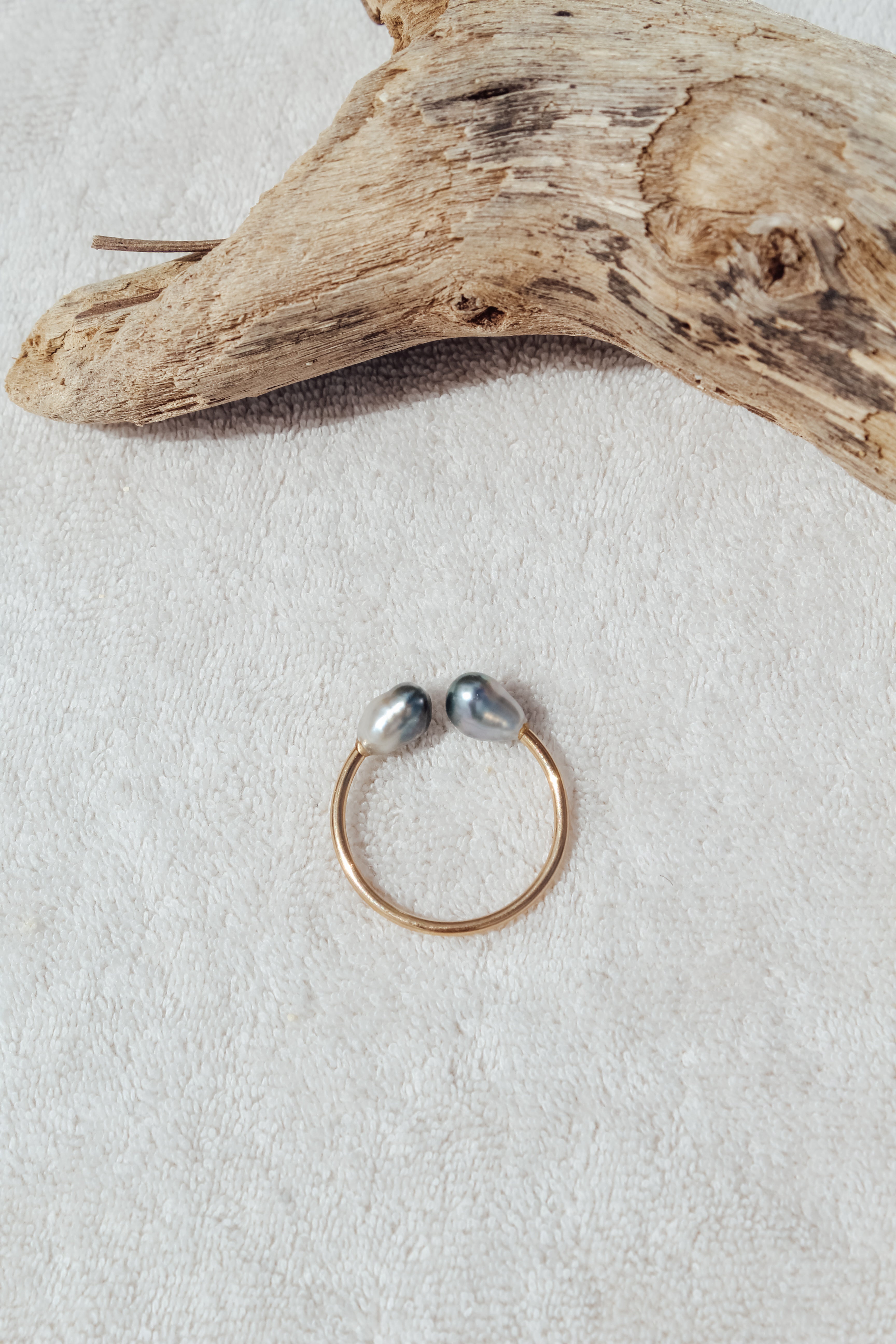 Keshi Cuff Ring SZ 6/7