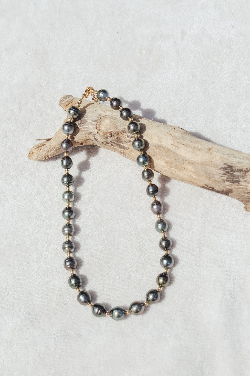 Gold Beaded Tahitian Strand