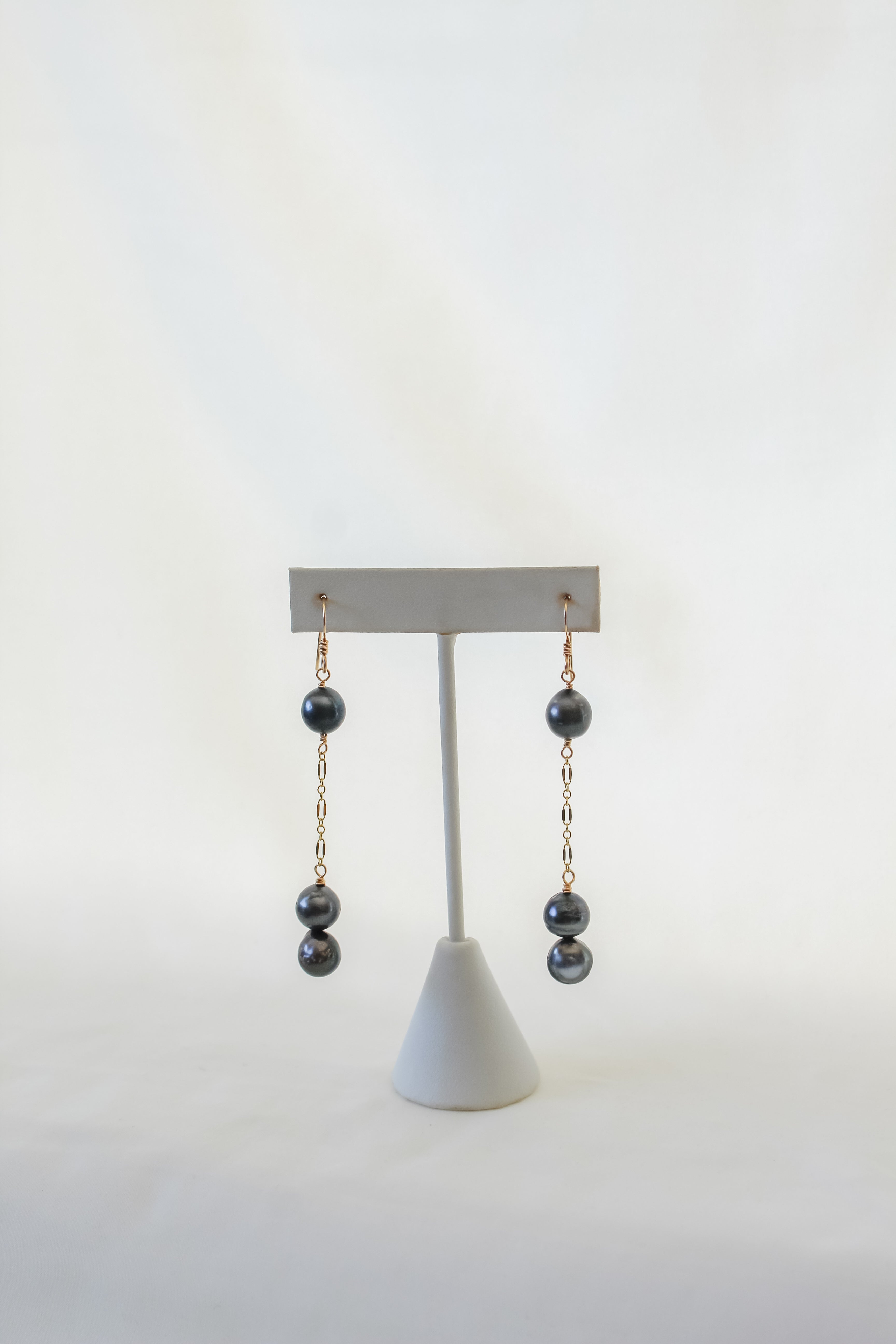 Triple Drop Tahitian Earrings