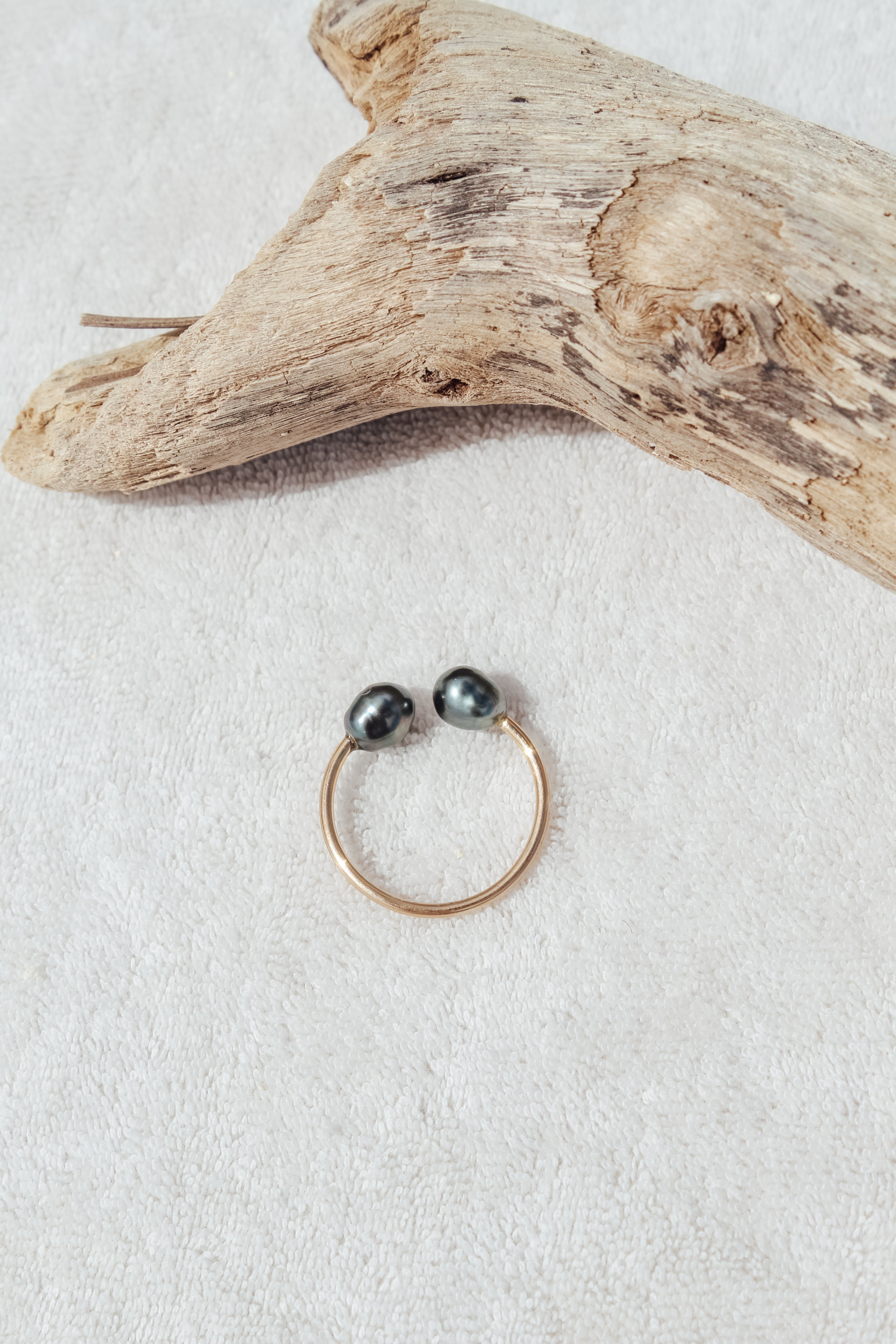 Keshi Cuff Ring SZ 7/8
