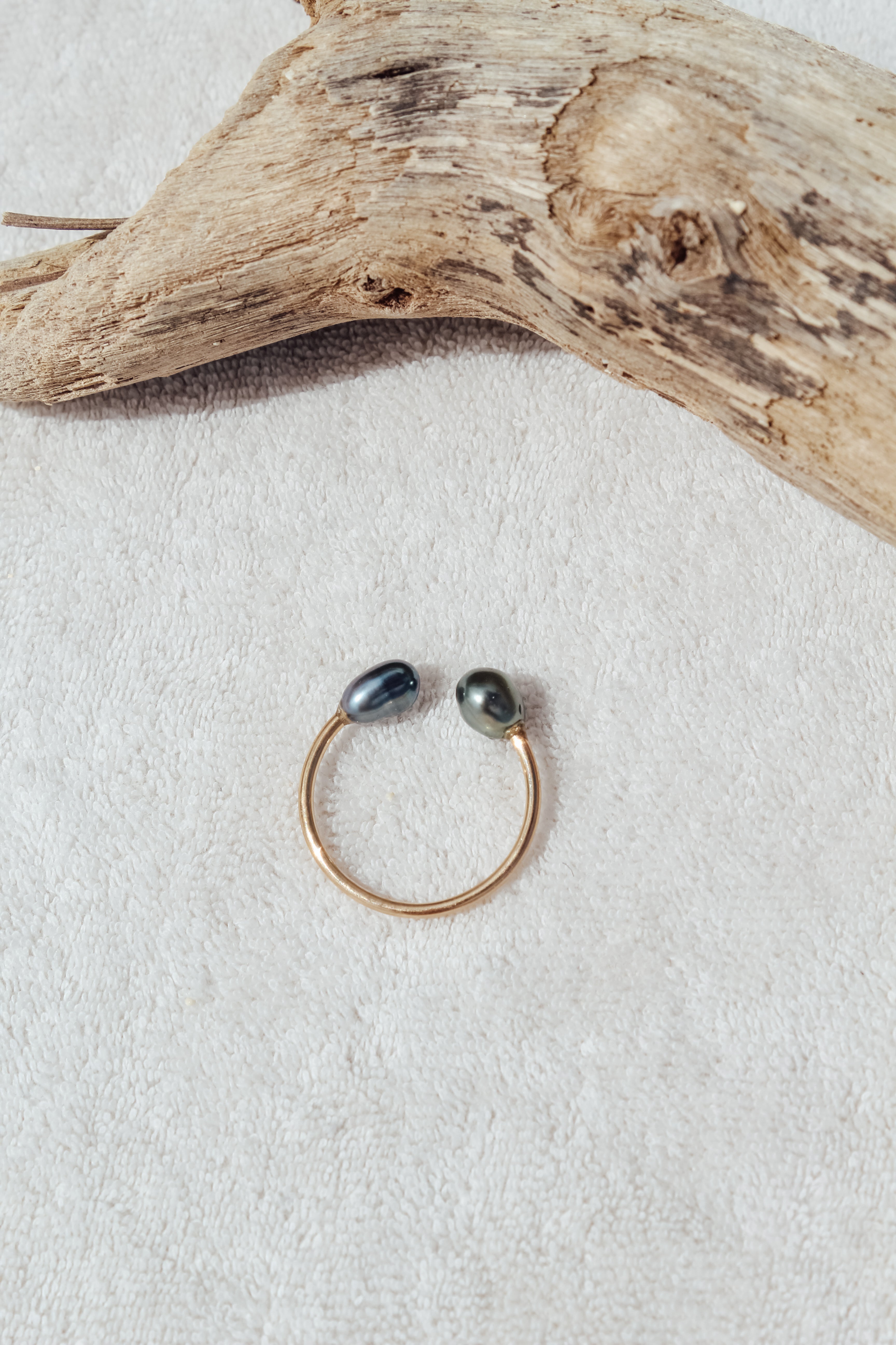 Keshi Cuff Ring SZ 7/8
