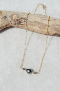 Tahitian Keshi Bar Necklace