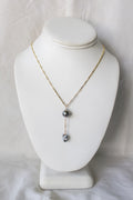 Tahitian Keshi + Pearl Lariat