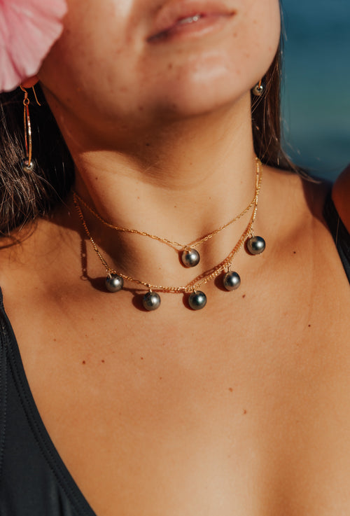 5 Tahitian Charm Necklace
