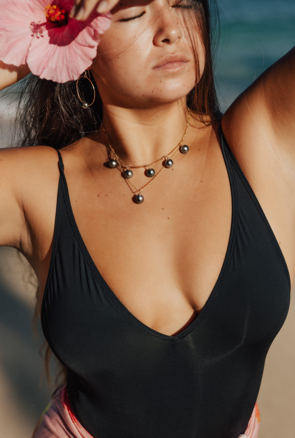 5 Tahitian Charm Necklace