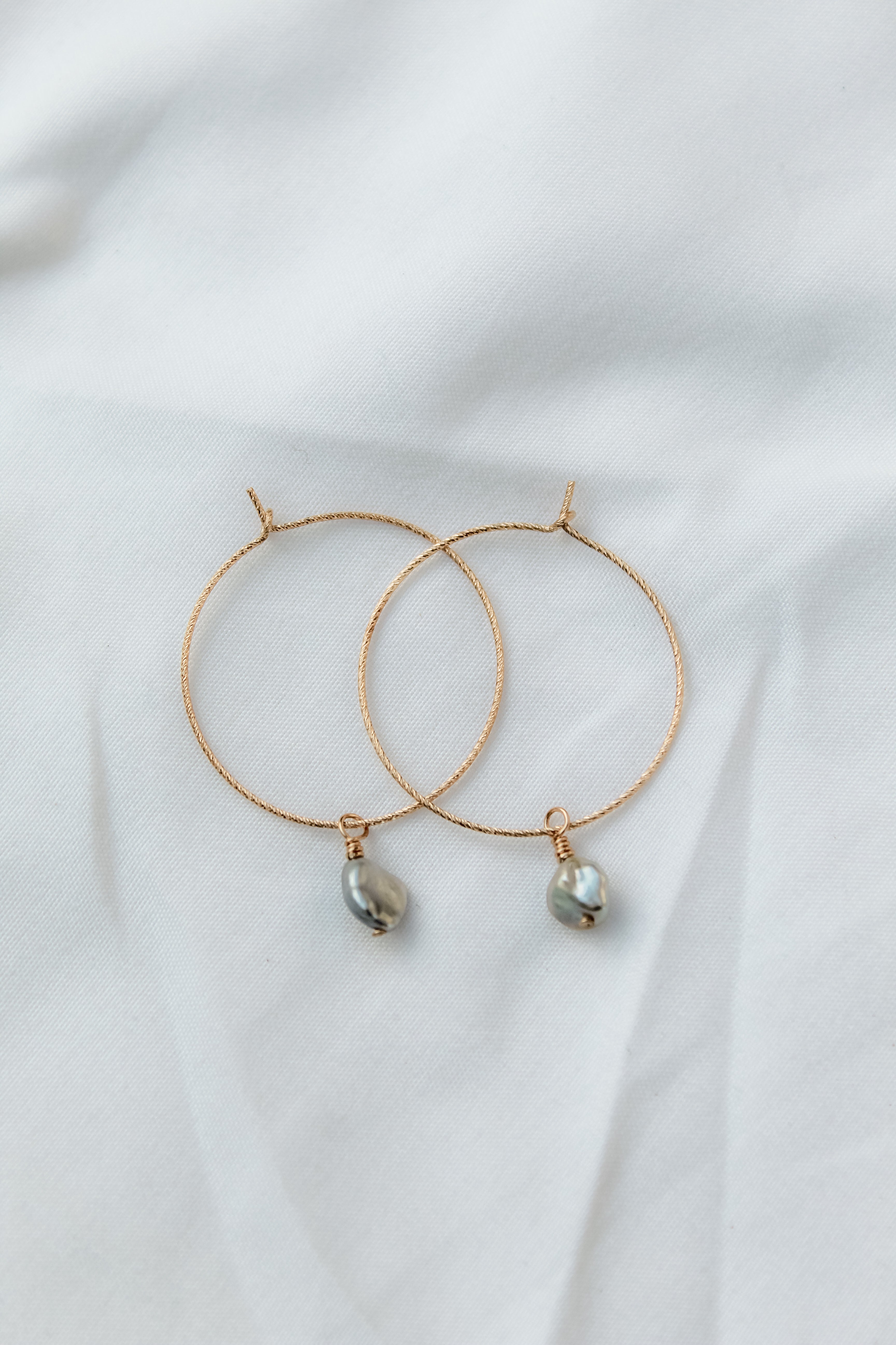 Tahitian Keshi Hoops