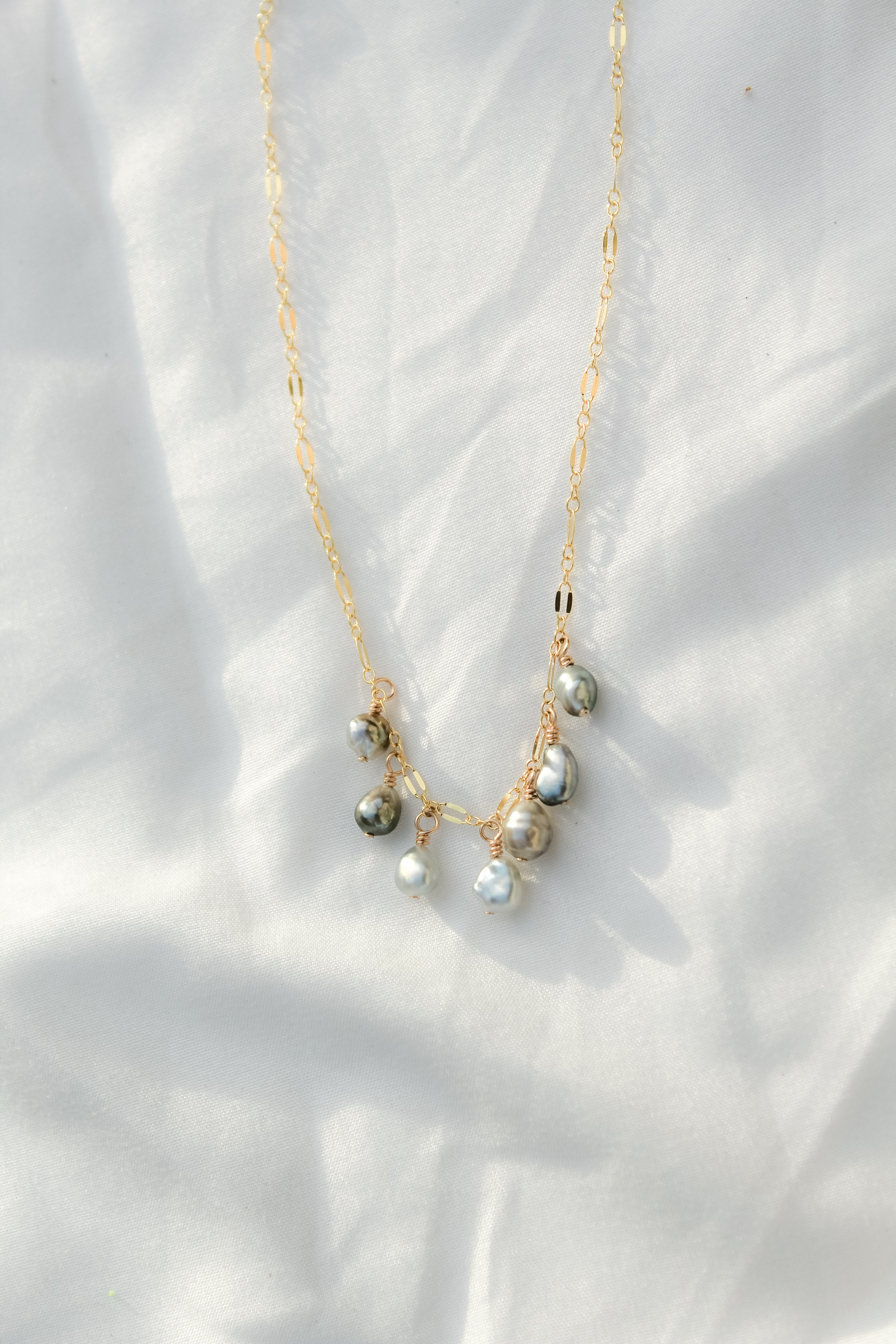 7 Keshi Charm Necklace