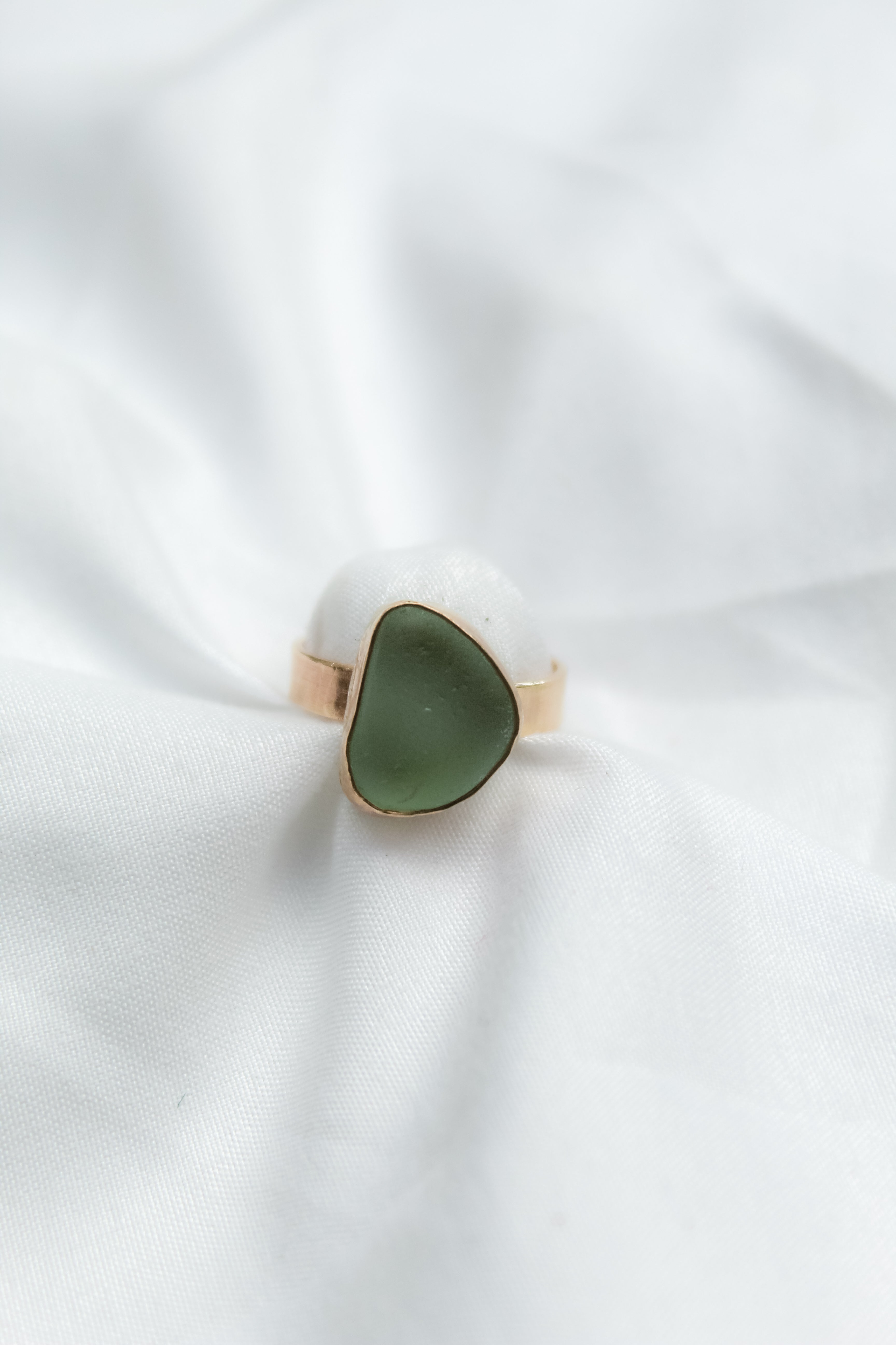SAMPLE! Sea Glass Ring SZ. 7.5