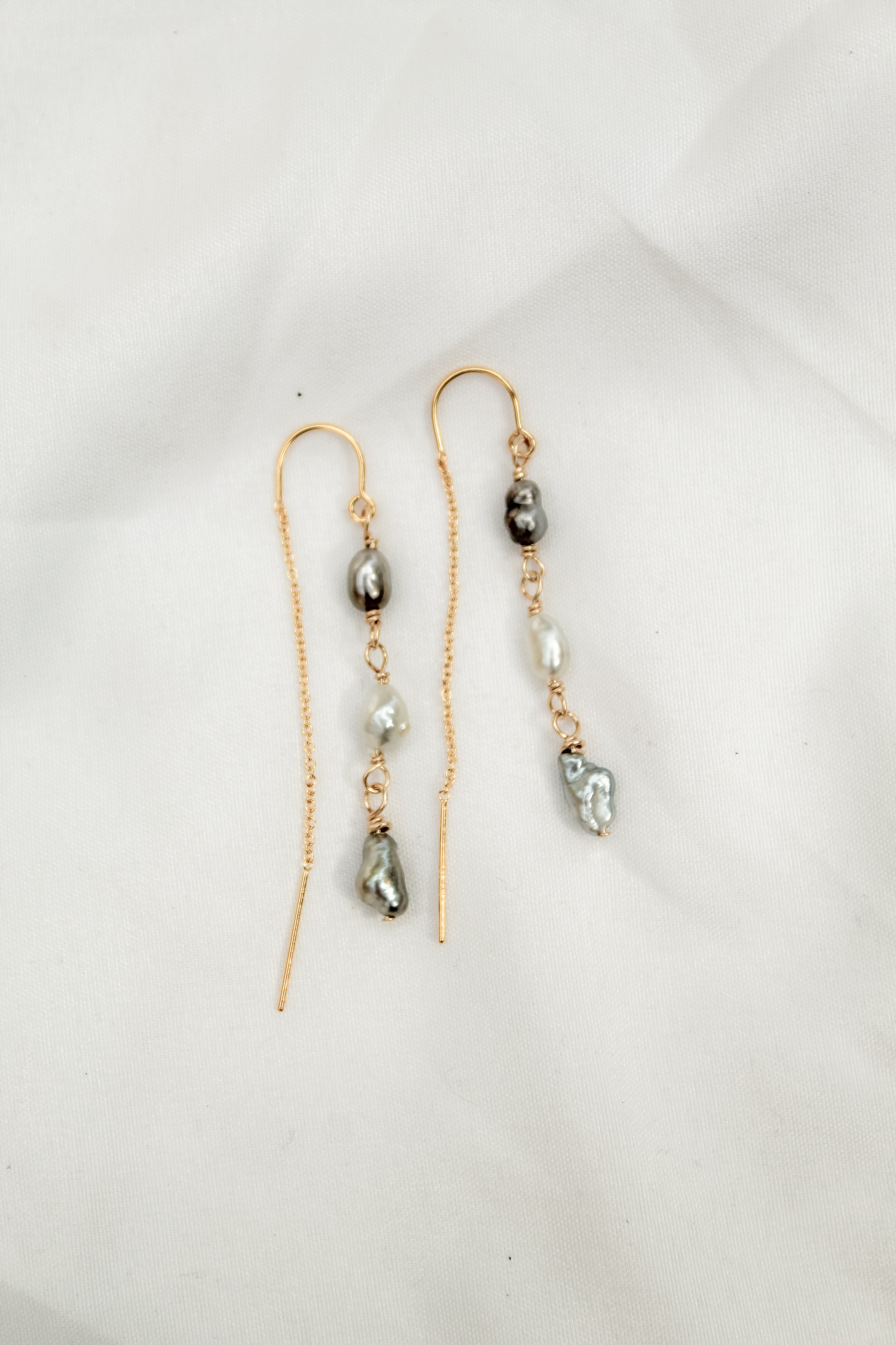 ʻEkolu Tahitian Keshi Threaders